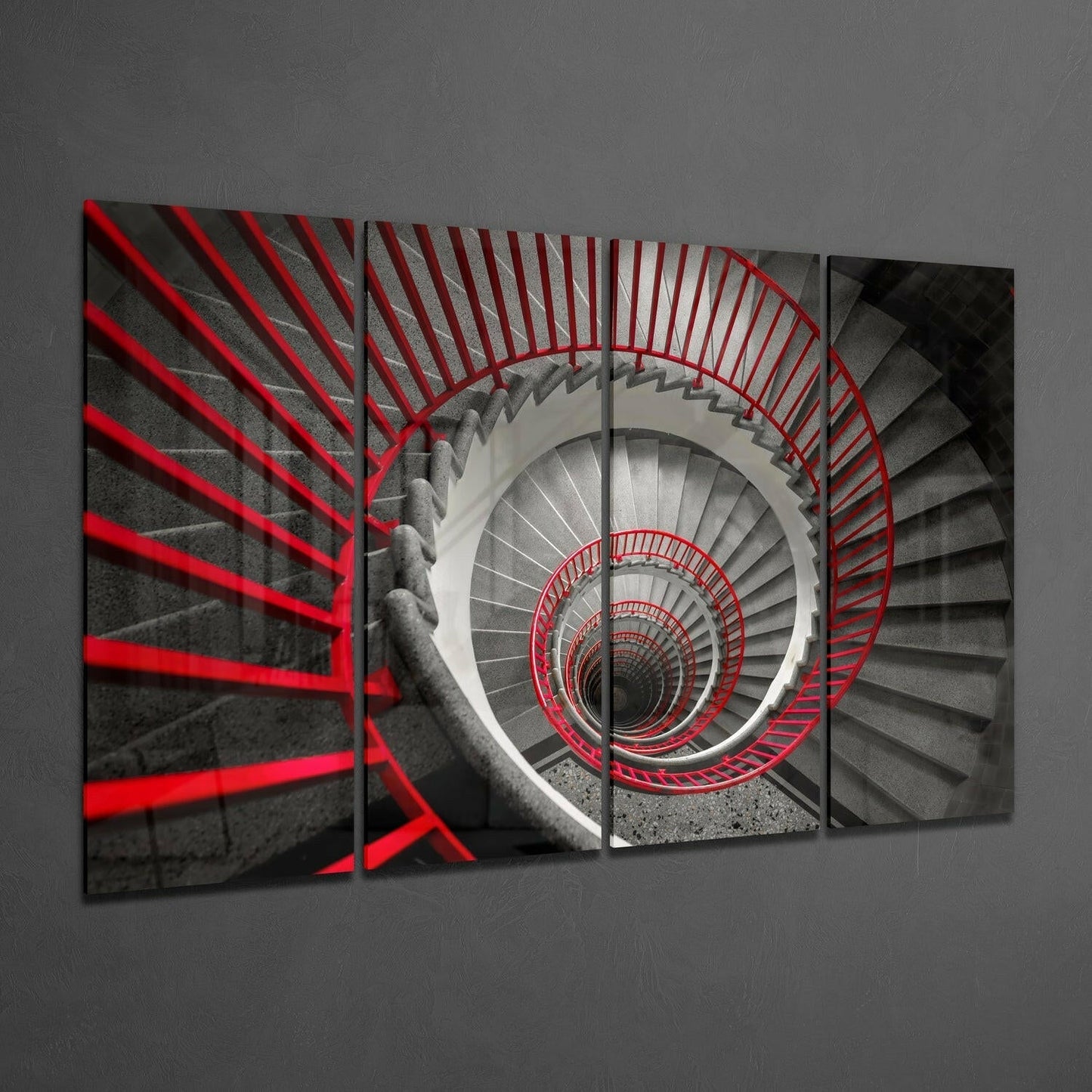 Spiral Stairs Glass Wall Art