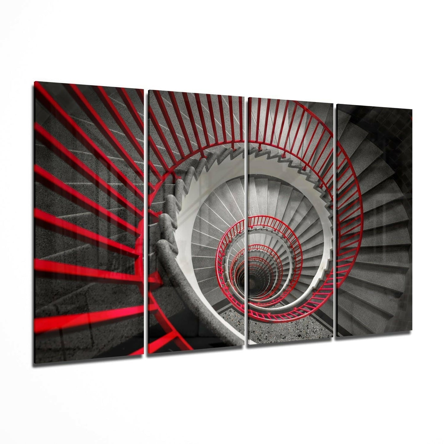 Spiral Stairs glass wall art wall display