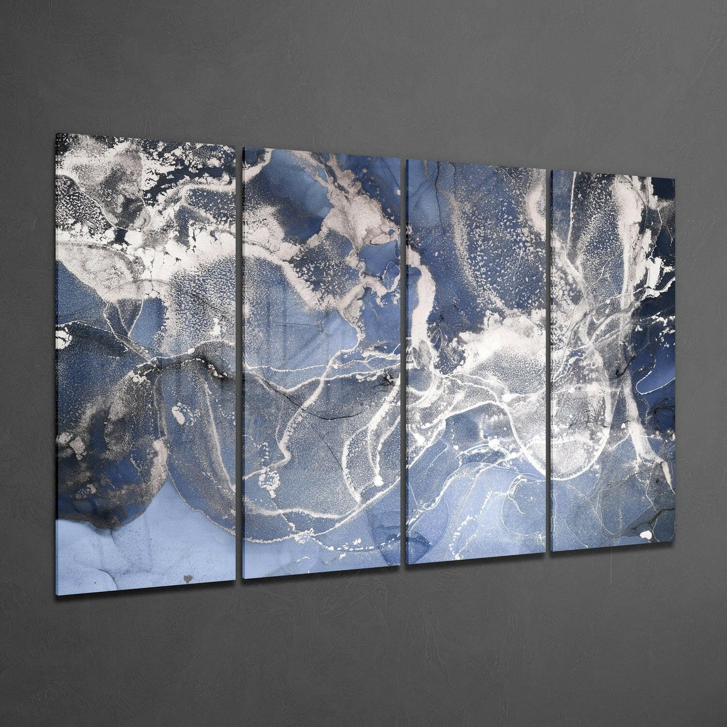 Marble 4-Piece Glass Wall Art