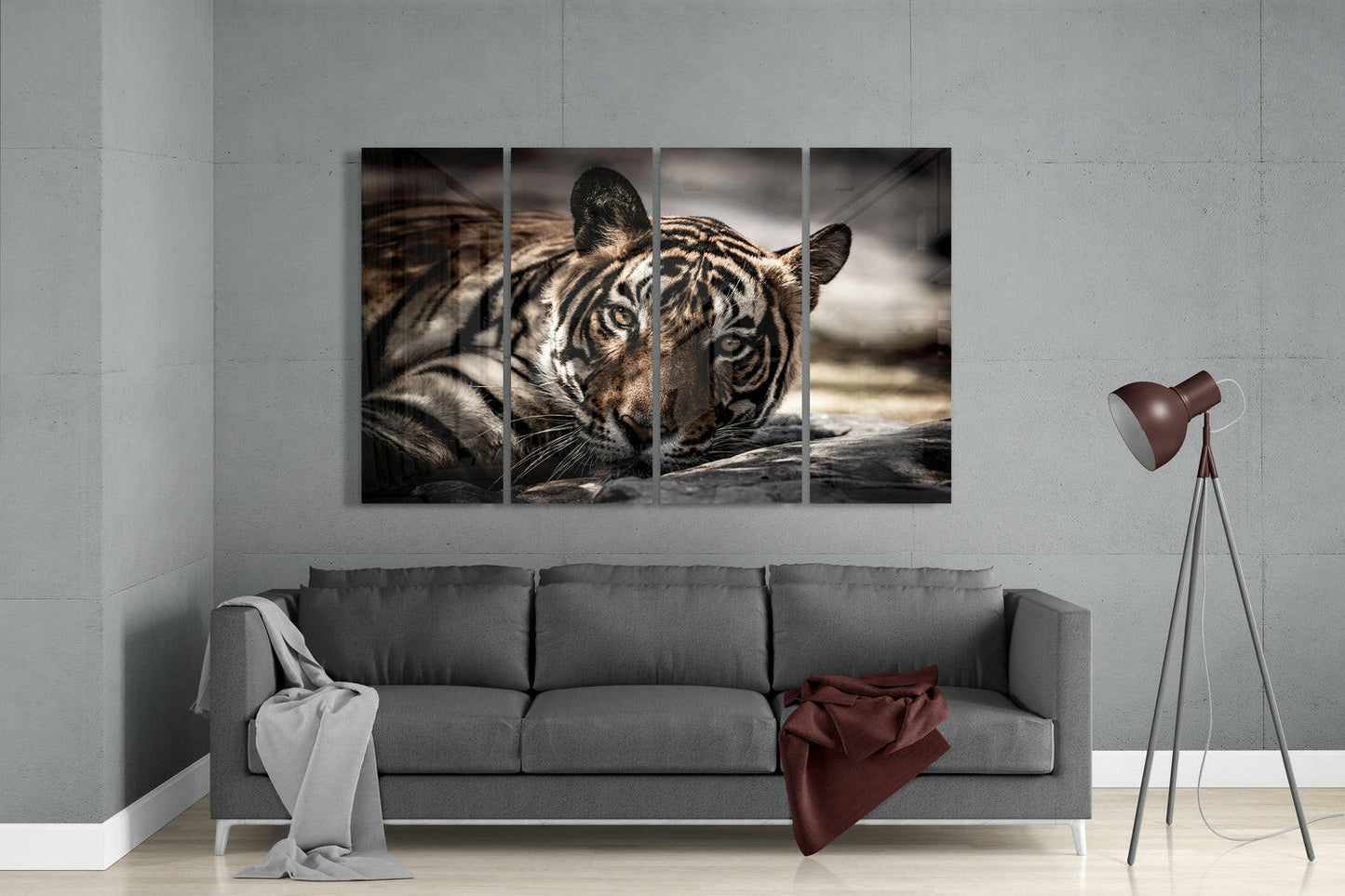 Tiger Glass Wall Art