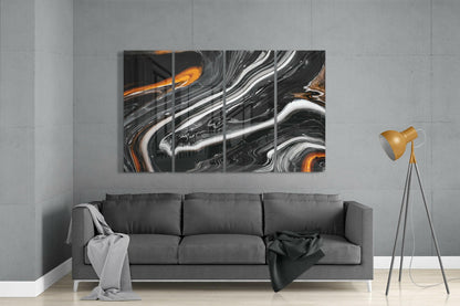 Marble Lava 4-Piece Glass Wall Art