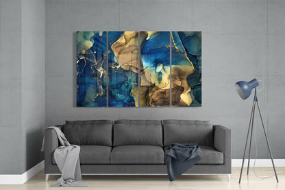 Marble VIII 4-Piece Glass Wall Art