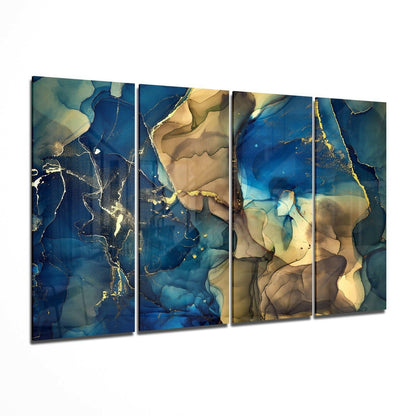 Marble VIII glass wall art panel
