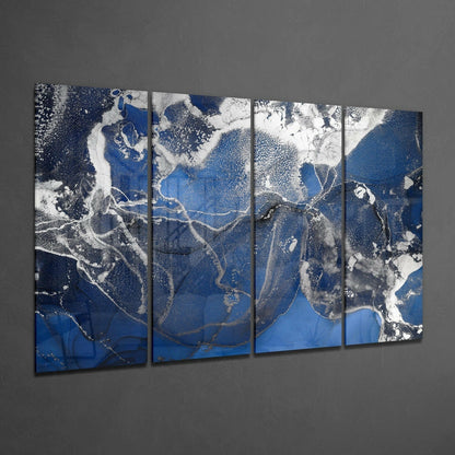 Marble 4-Piece Glass Wall Art