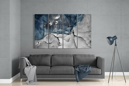 Marble Glass Wall Art - 4-Piece Set