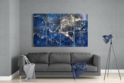 Marble 4-Piece Glass Wall Art Set