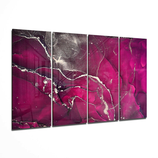 Marble VII glass wall art panel