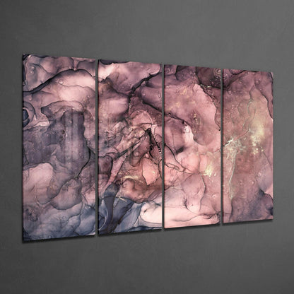 Marble 4-Piece Glass Wall Art