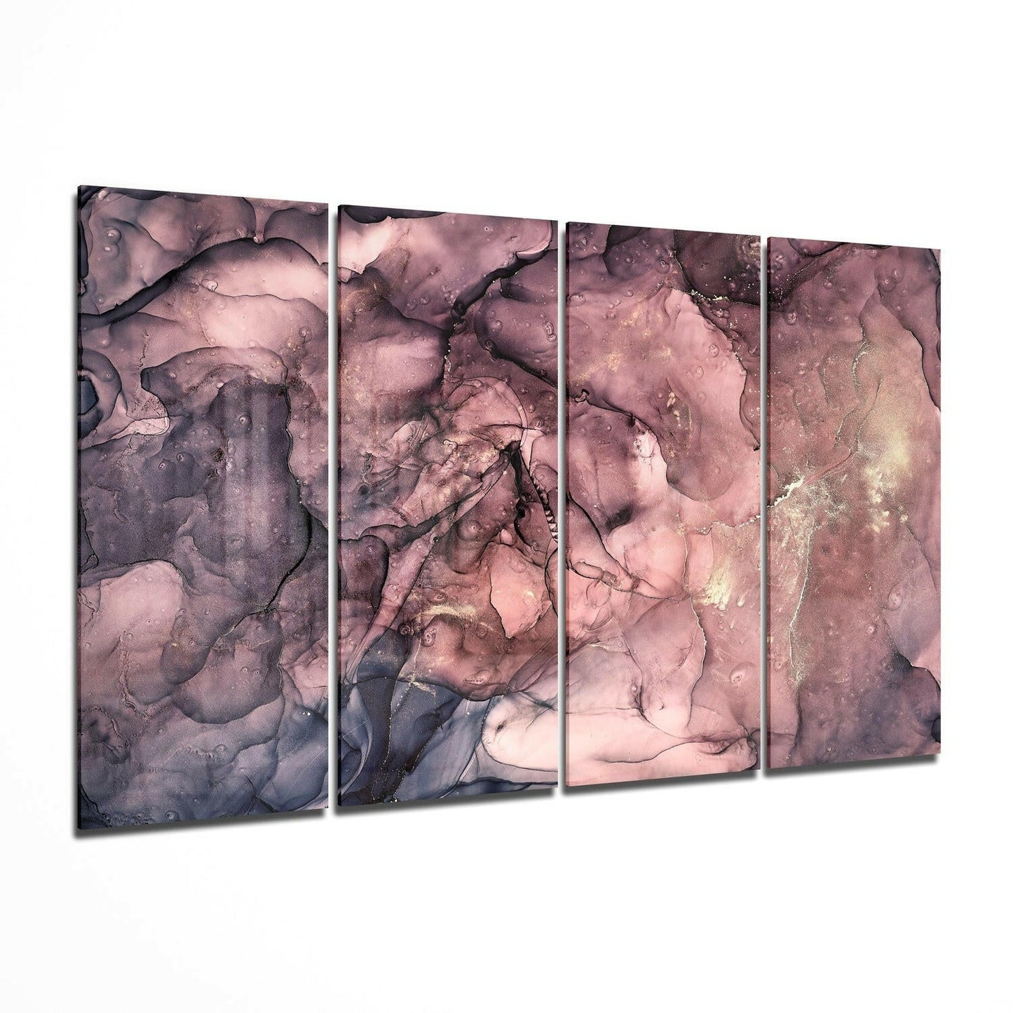 Marble 4-piece glass wall art gallery set