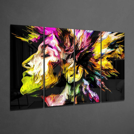 Feel the Music II 4-Piece Glass Wall Art
