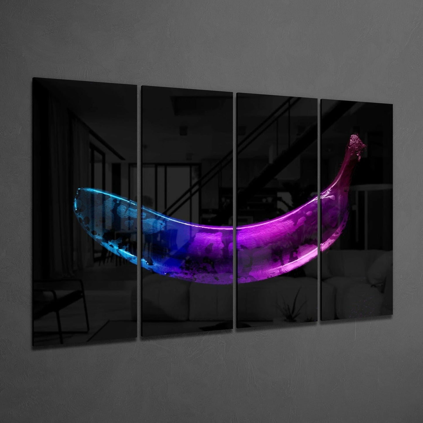 A Banana Glass Wall Art