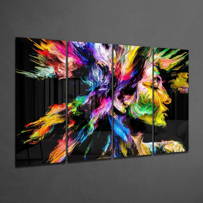 Feel the Music 4-Piece Glass Wall Art