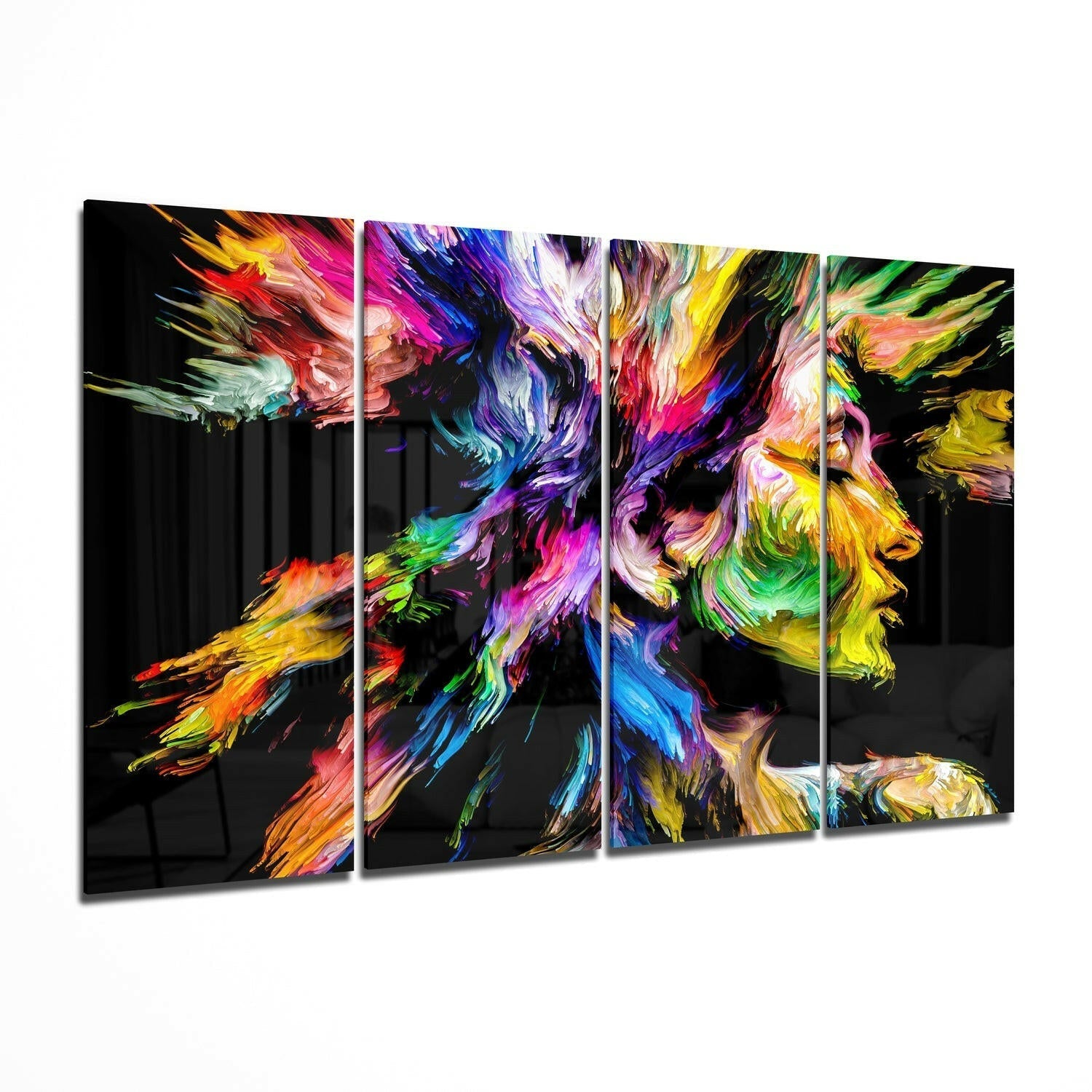 Feel the Music 4-piece glass wall art gallery set