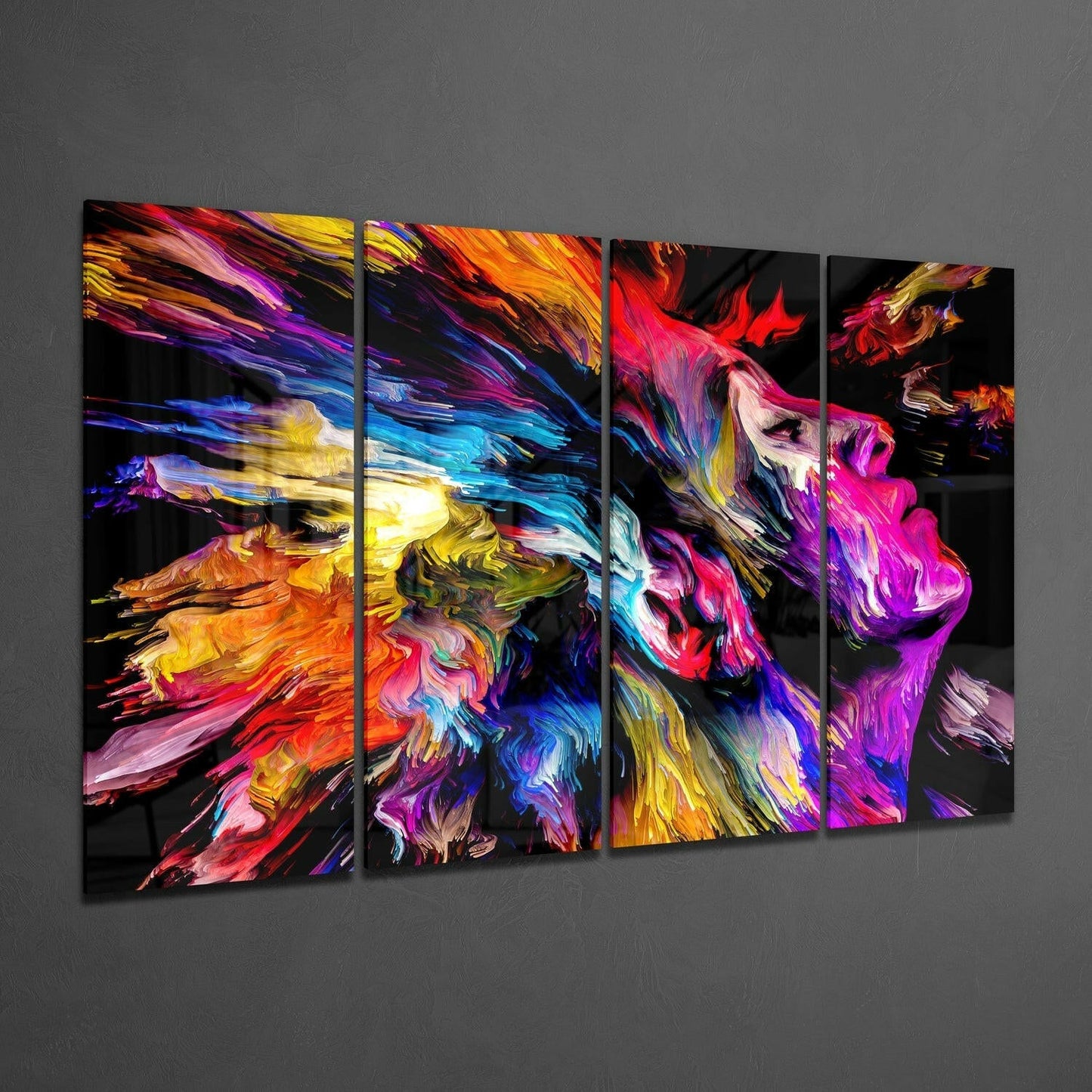 Feel the Music 4-Piece Glass Wall Art