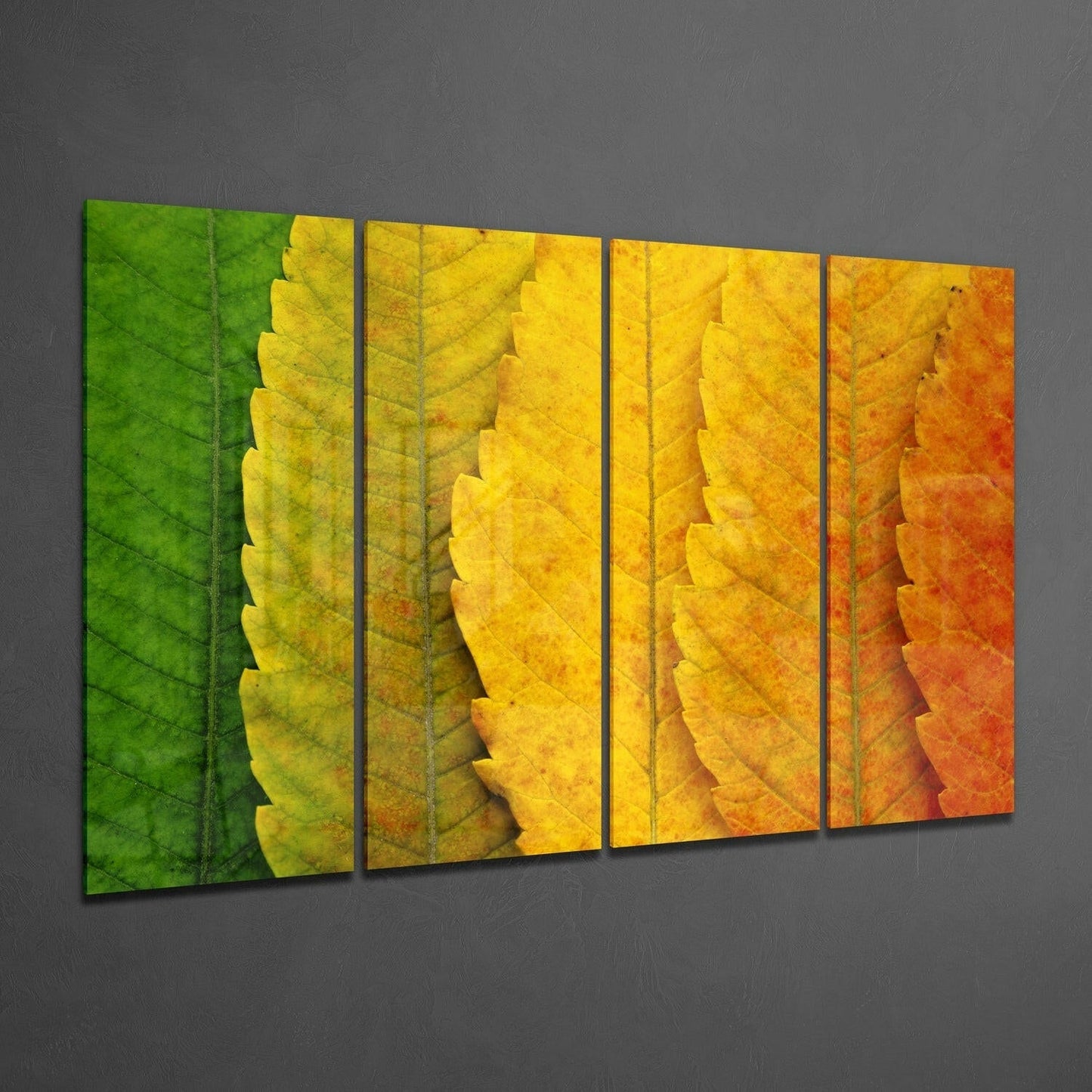 Autumn Leaves Glass Wall Art