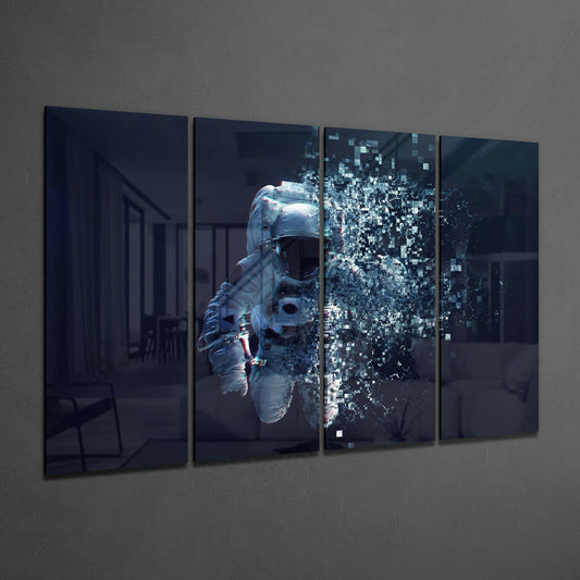 Astronaut Glass Wall Art