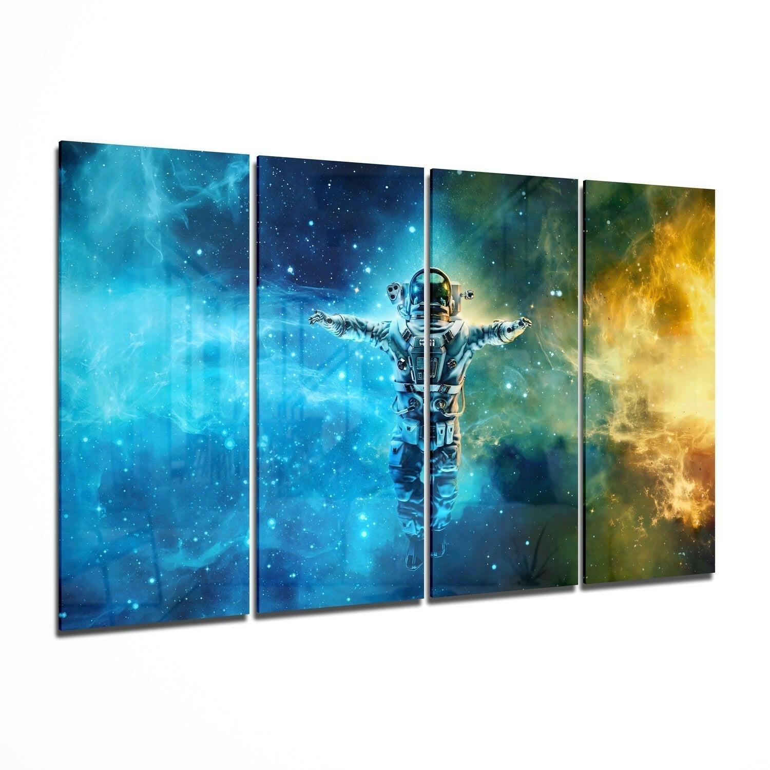 Astronaut glass wall art