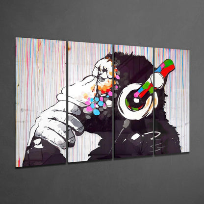 Feel the Music 4-Piece Glass Wall Art
