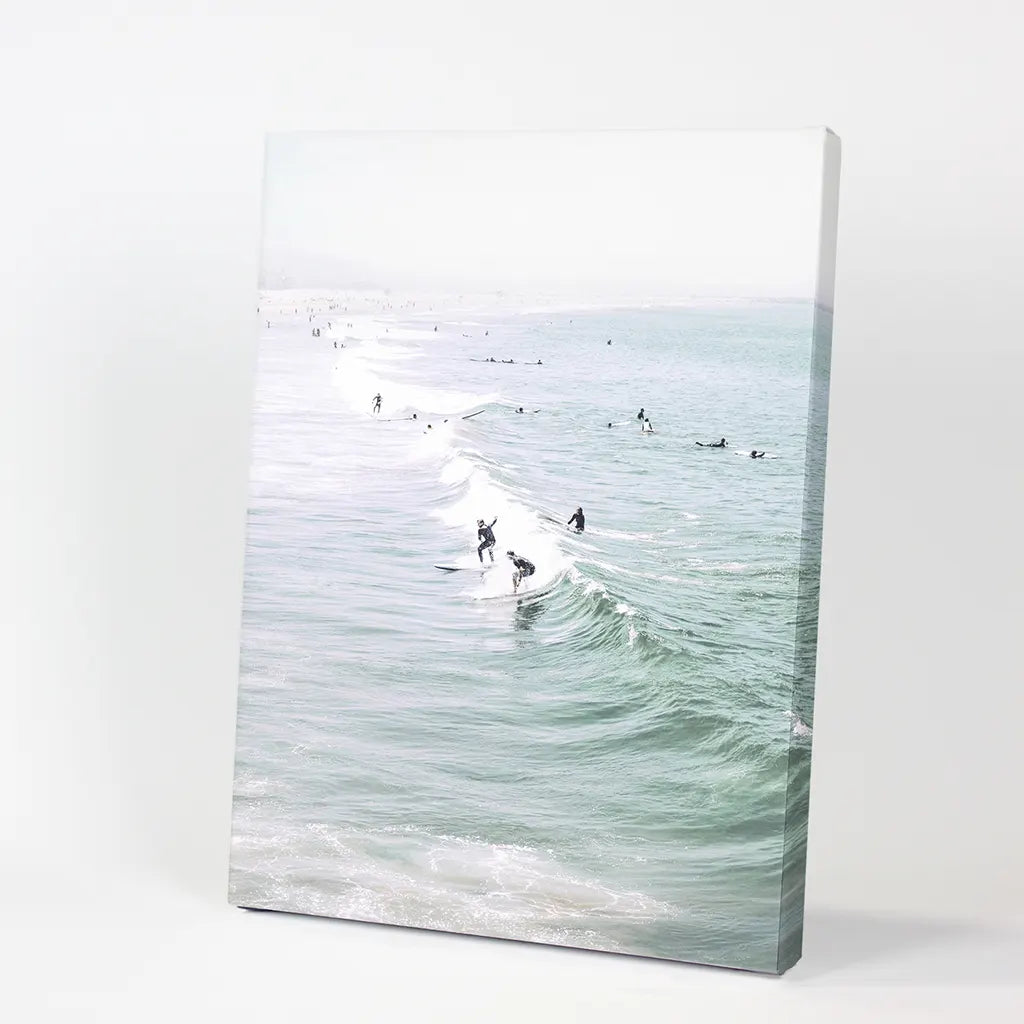 Pastel California Beach Surf Wall Art