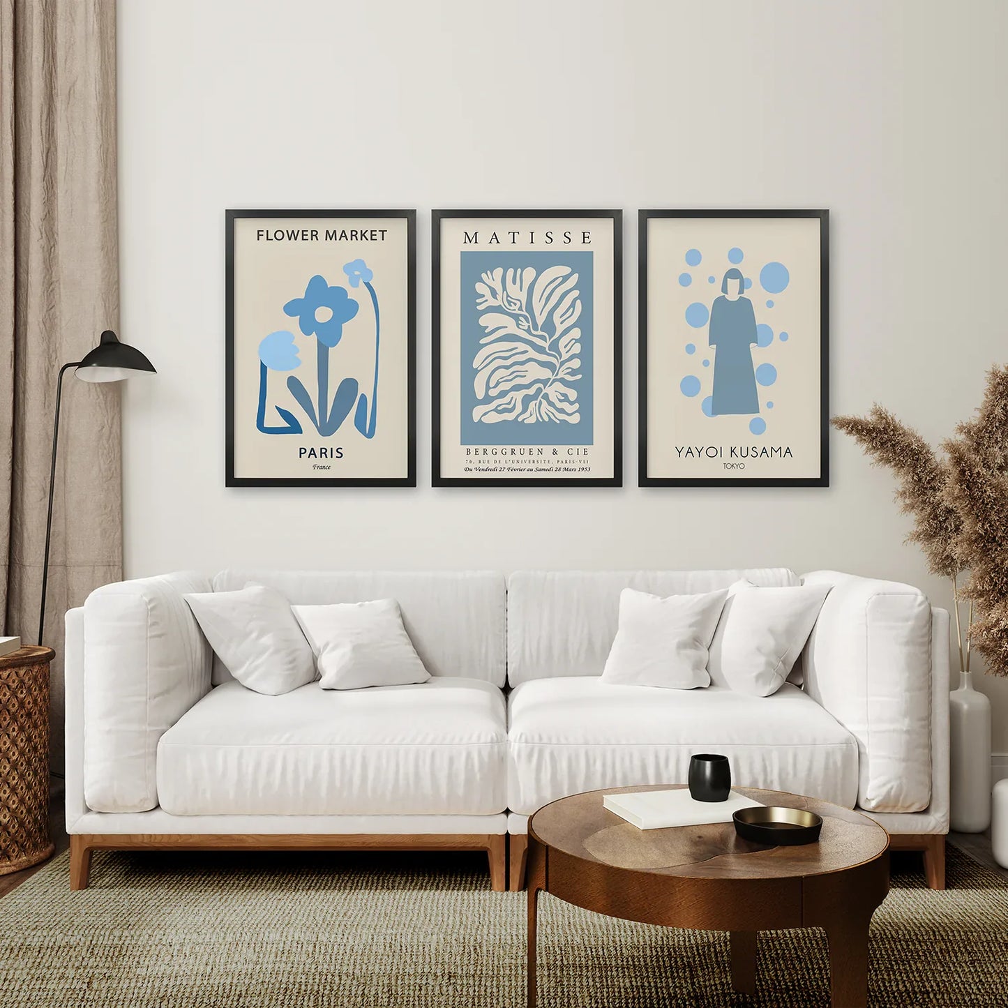 Y2k Travel Wall Art Set of 3, Pastel Blue Poster Bundle