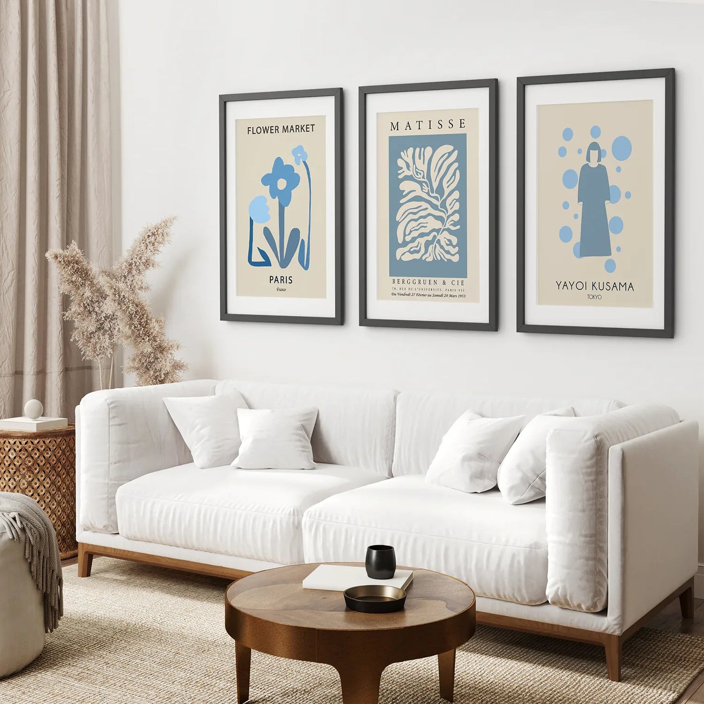 Y2k Travel Wall Art Set of 3, Pastel Blue Poster Bundle