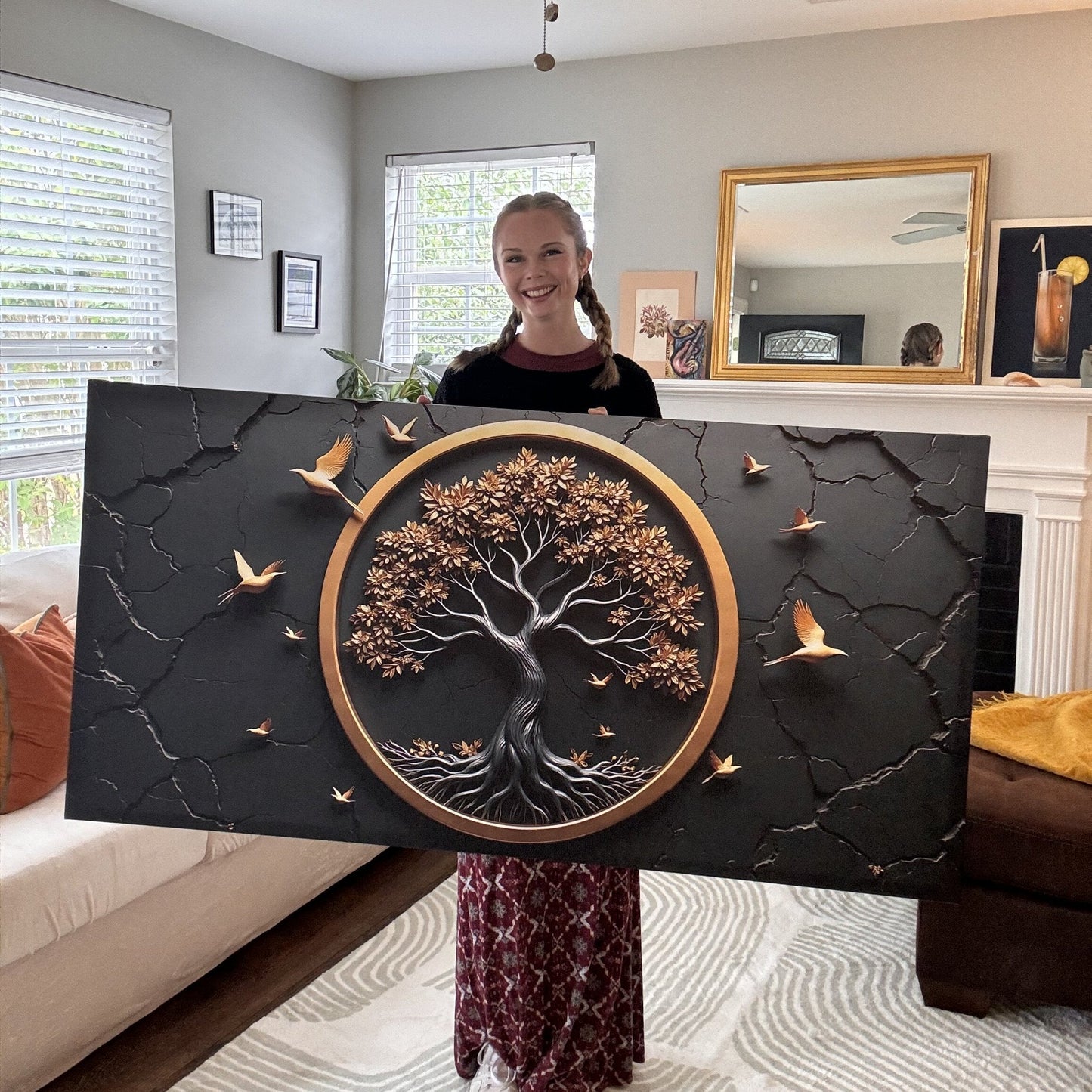 3D Celtic tree of life canvas wall art