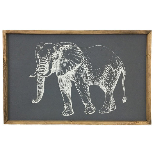 Elephant framed wall art