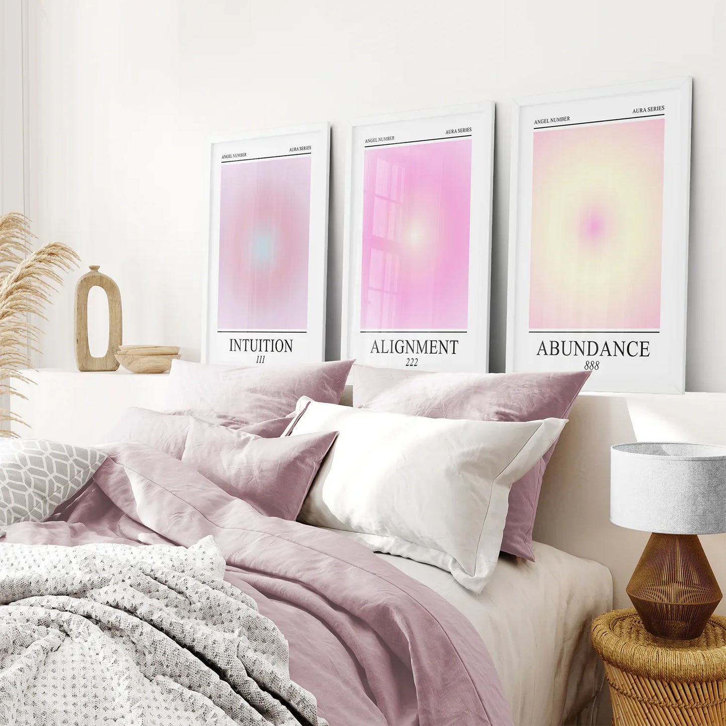 Aura Energy Gradient Wall Art Set of 3 Prints