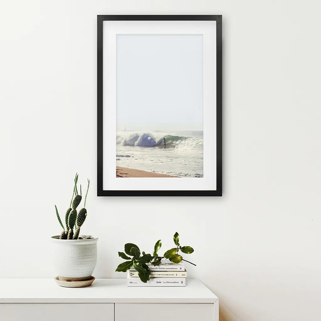 California Surfing Wall Art Print, Coastal Ocean Waves
