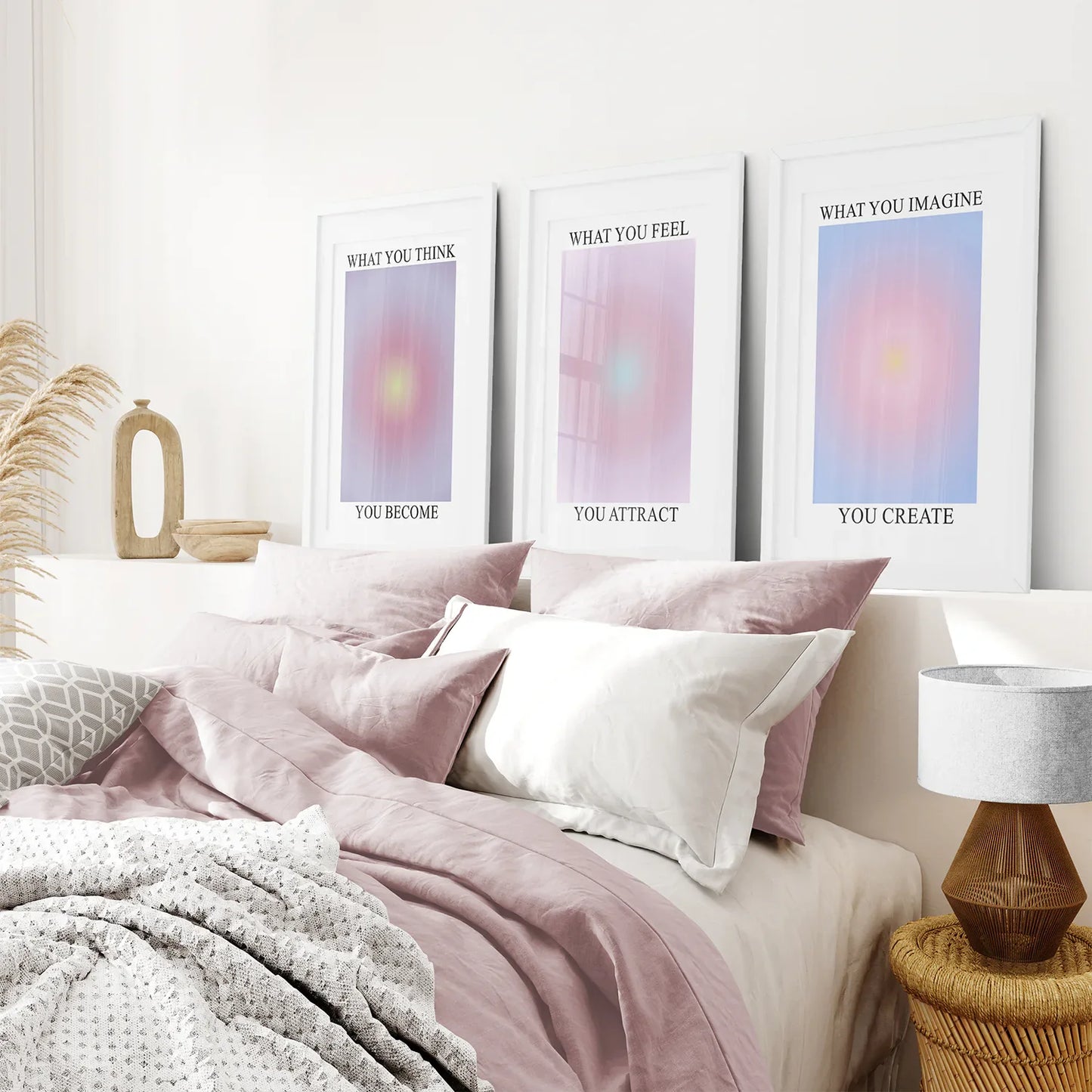 Spiritual Aura Energy Wall Art Set of 3 Prints