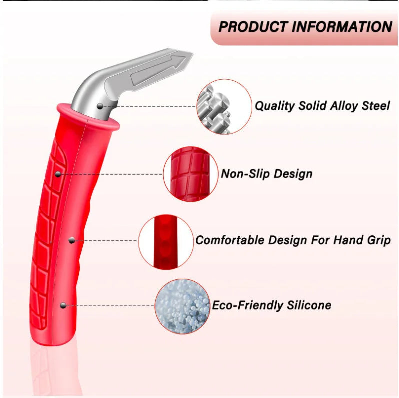 Product features of car door assist handle - alloy steel, non-slip design, eco-friendly silicone