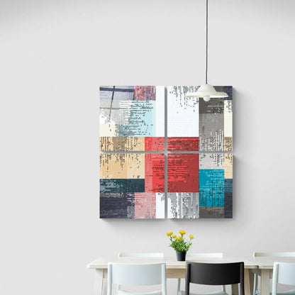 Dots Quadro 4-piece glass wall art set