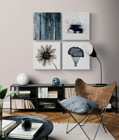 Consciousness Four-Panel Glass Wall Art