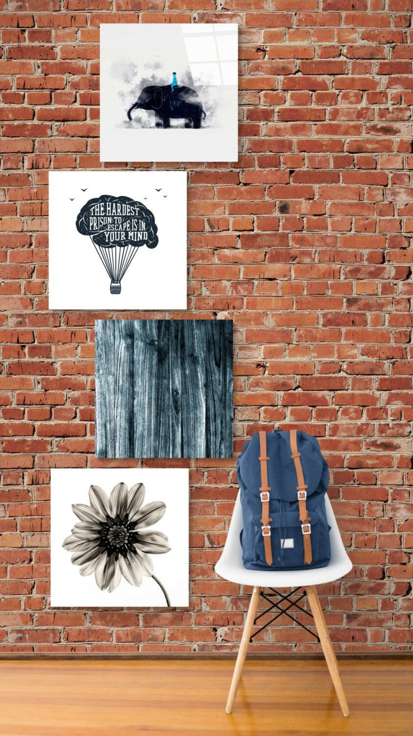 Consciousness Four-Panel Glass Wall Art