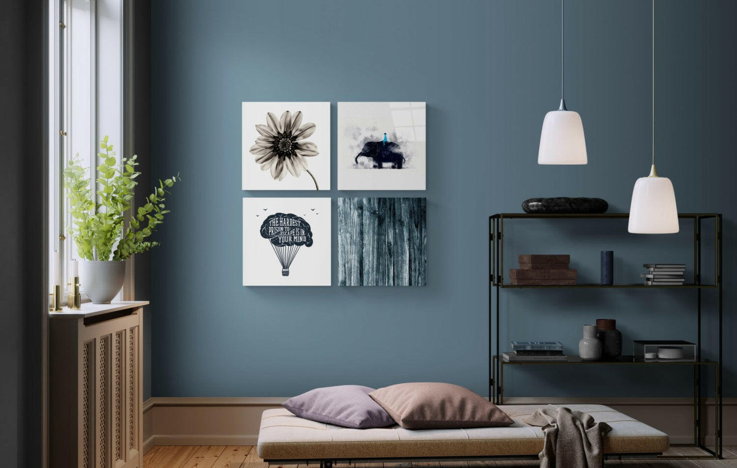 Consciousness Four-Panel Glass Wall Art