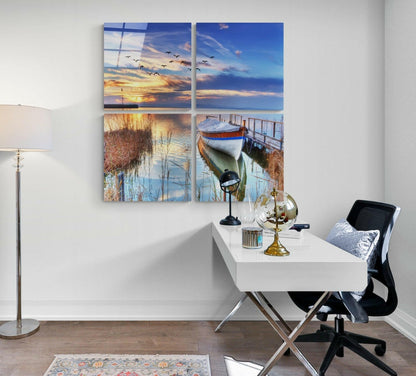 Reeds Glass Wall Art