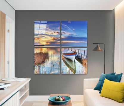 Reeds Glass Wall Art
