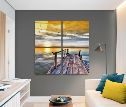 Sunset Glass Wall Art