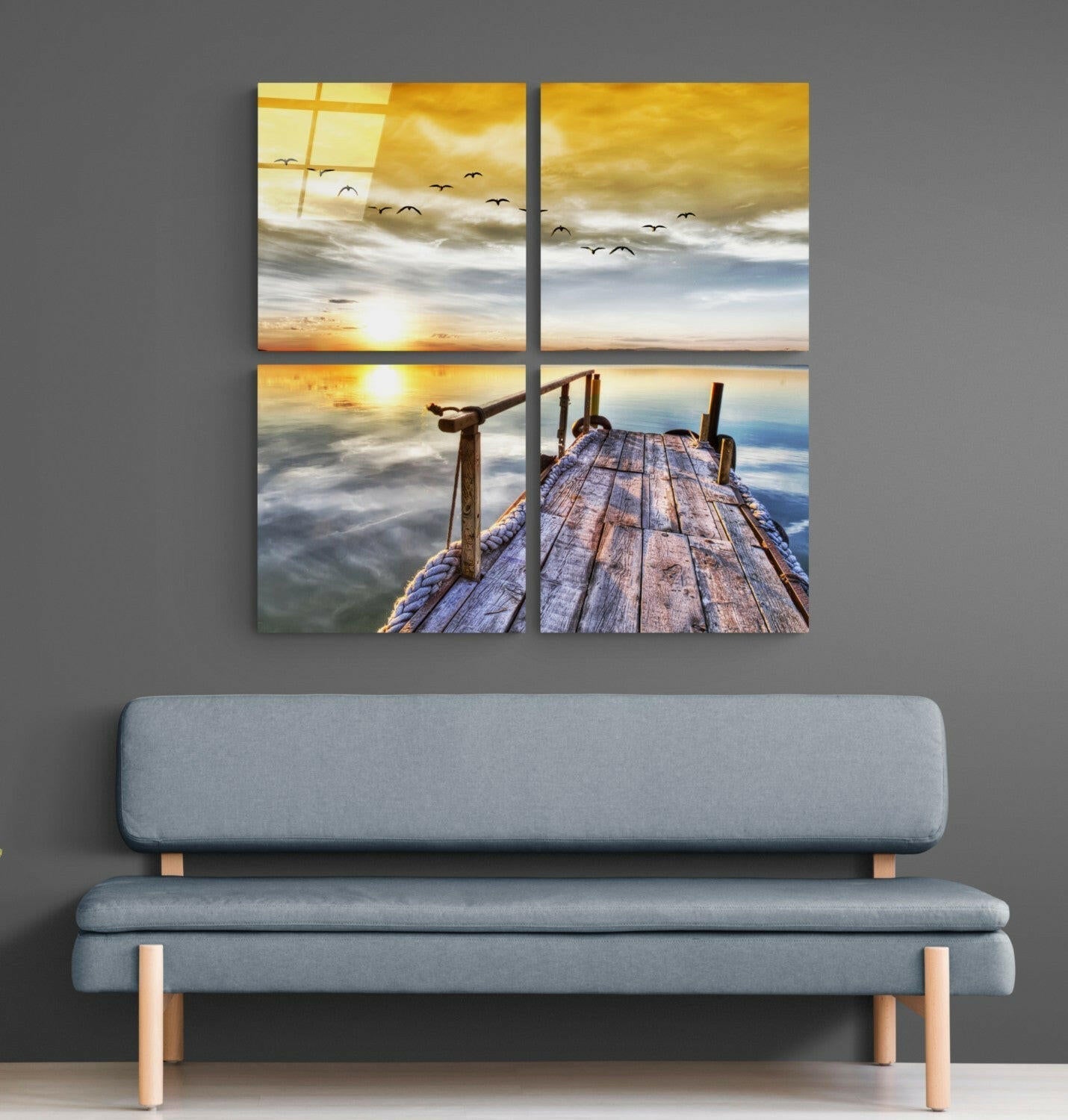 Sunset Glass Wall Art