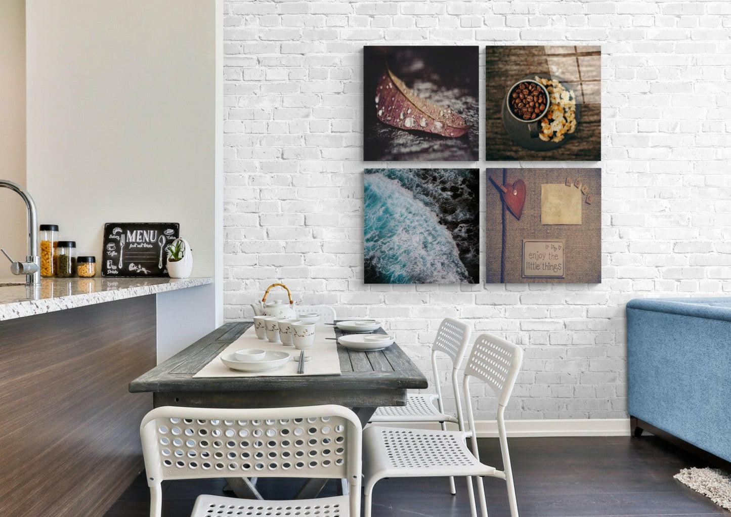 Little Things Glass Wall Art Set