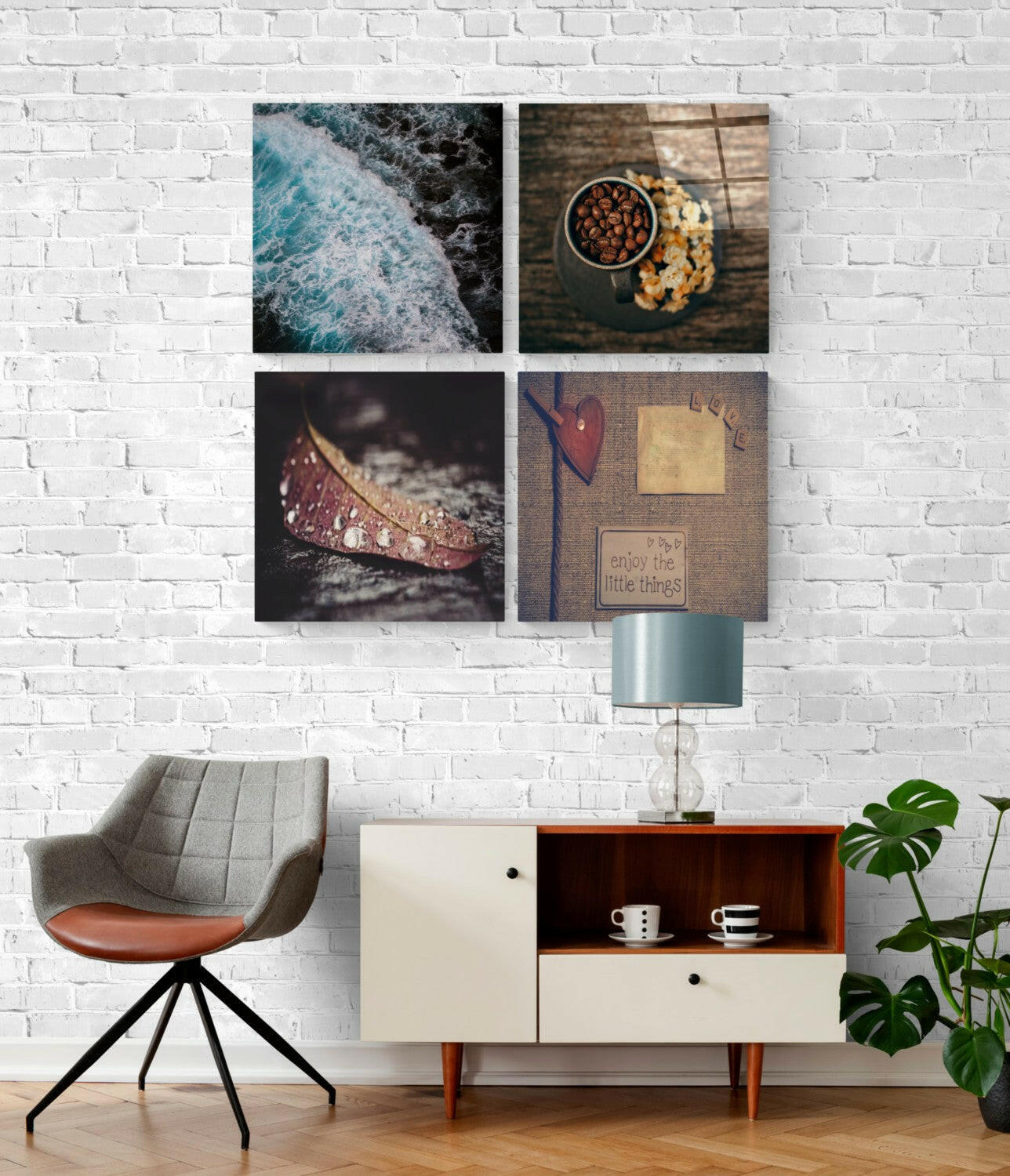 Little Things Glass Wall Art Set