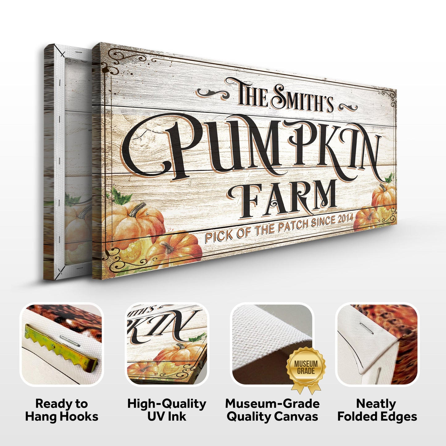 Pick of the Patch Pumpkin Farm Canvas Wall Art
