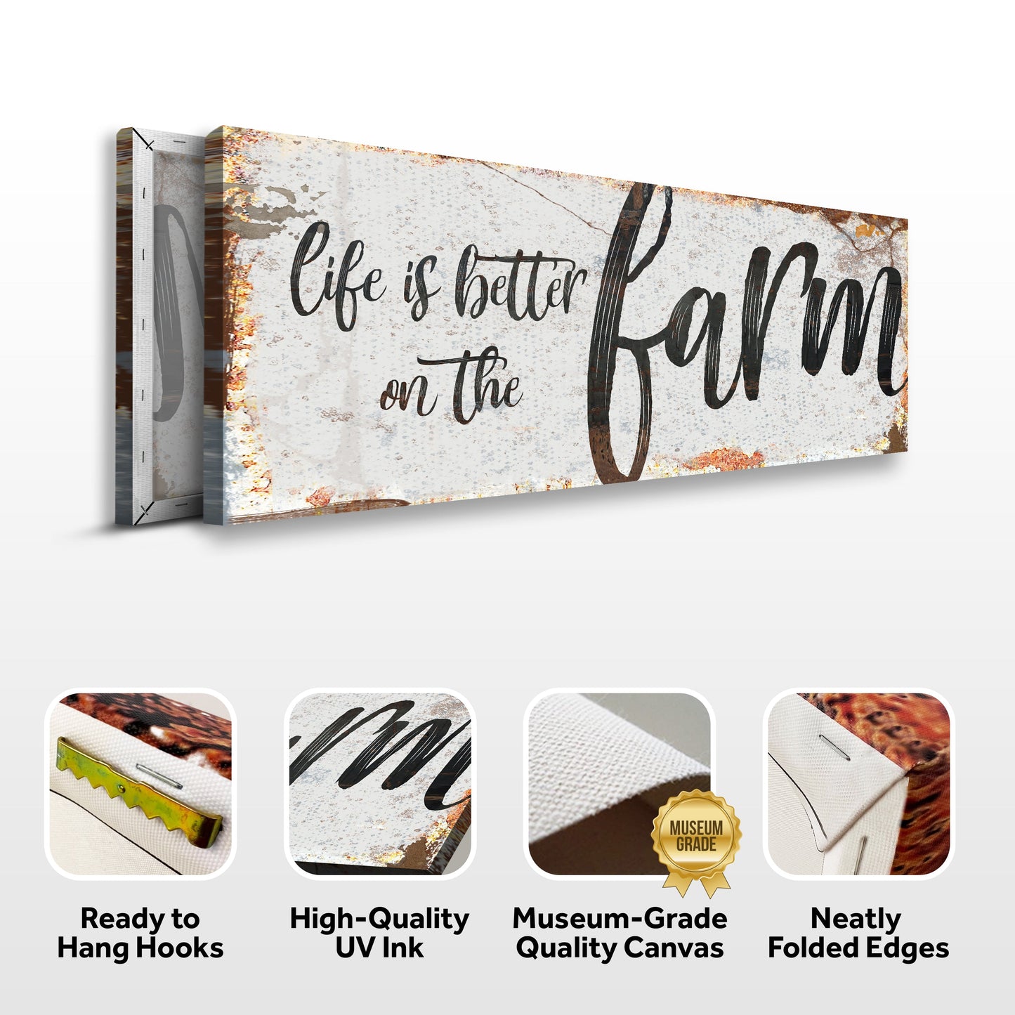 Life Is Better on the Farm Canvas Wall Art