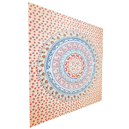 Botanical Garden Floral Tapestry - Full Size Fabric Wall Hanging