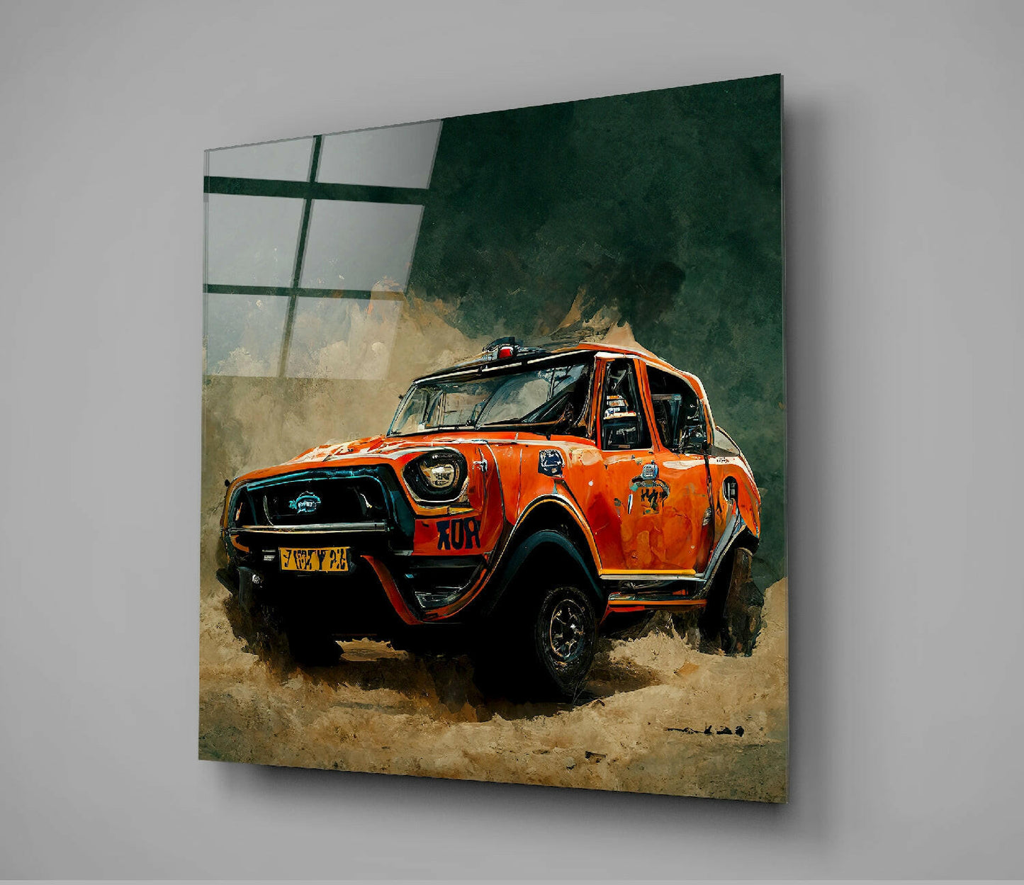 Racer Glass Wall Art