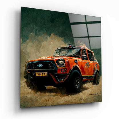 Racer Glass Wall Art