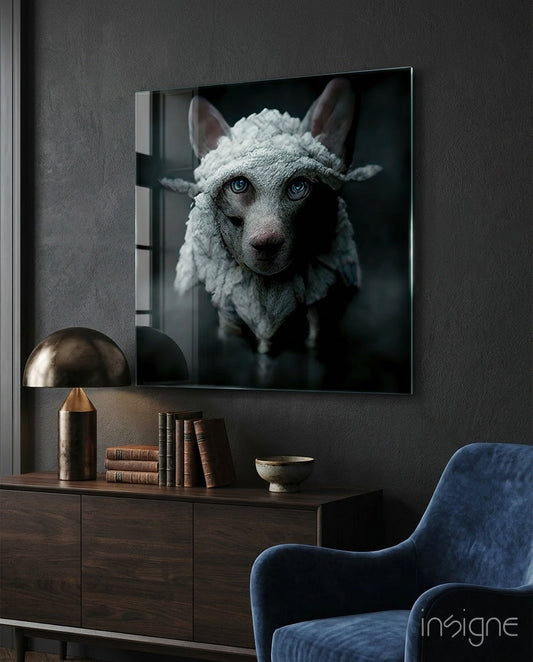 Deception glass wall art enigmatic layered design