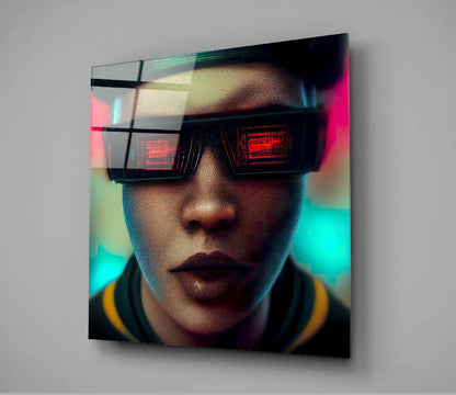Virtual Life Glass Wall Art
