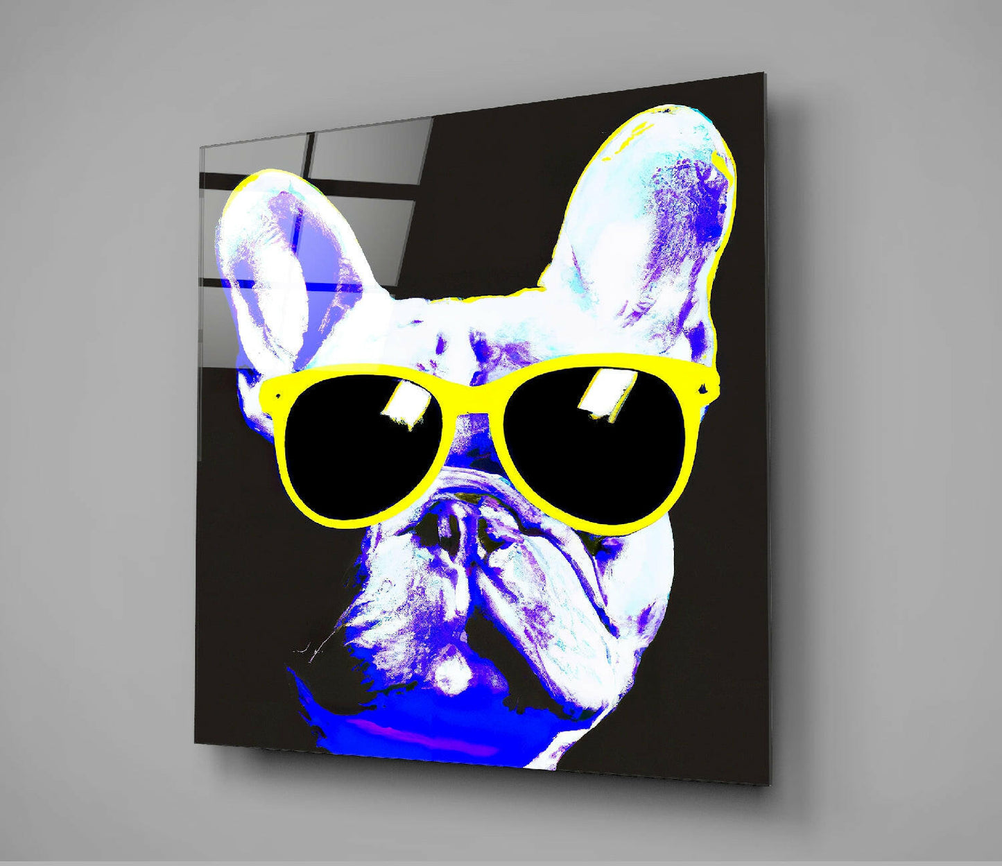Cool Dog Glass Wall Art