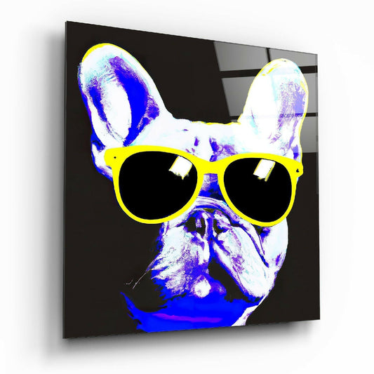 Cool Dog Glass Wall Art